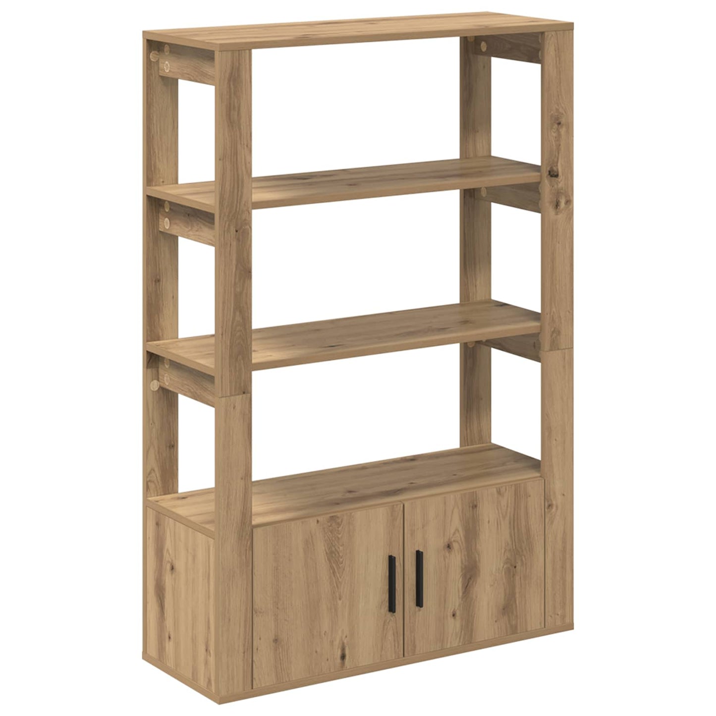 vidaXL Πλαϊνό γραφείο artisan δρυς 30 x 80 x 119.5 εκ