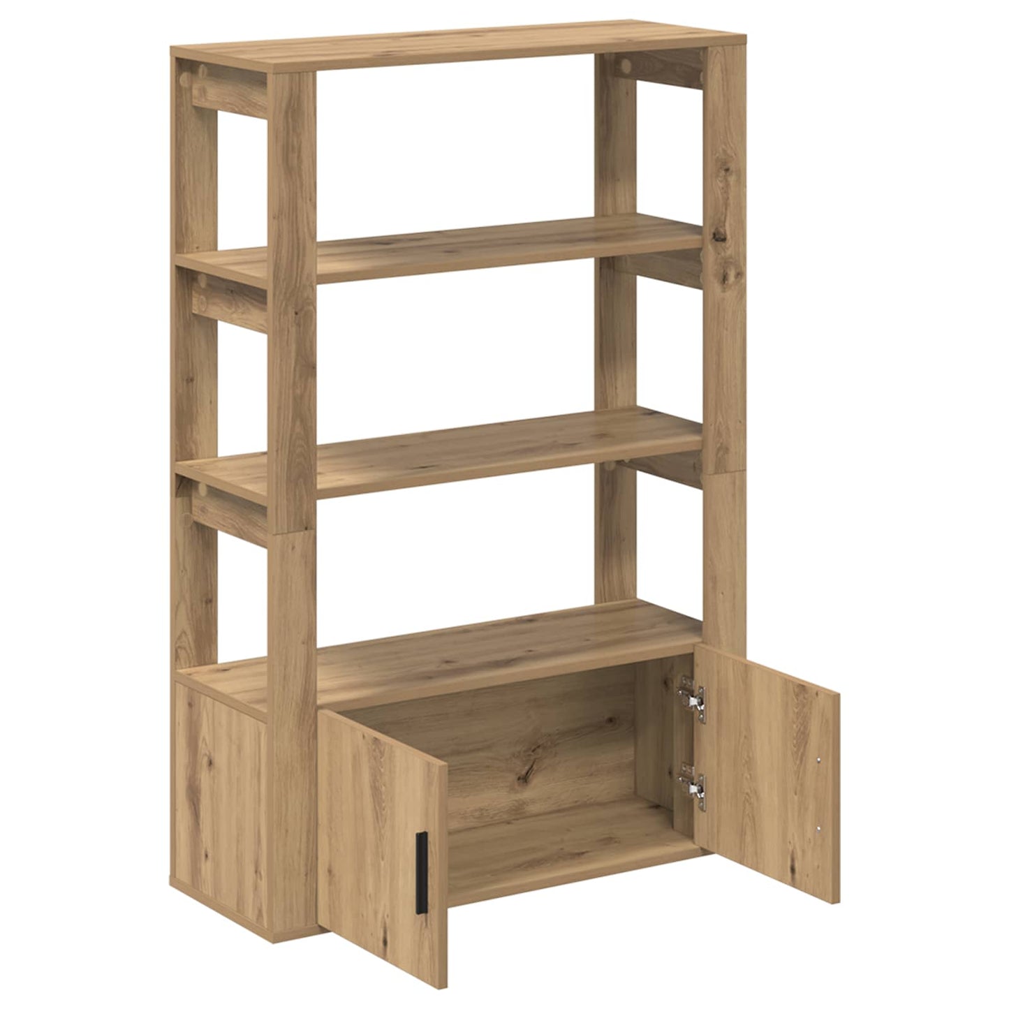 vidaXL Πλαϊνό γραφείο artisan δρυς 30 x 80 x 119.5 εκ