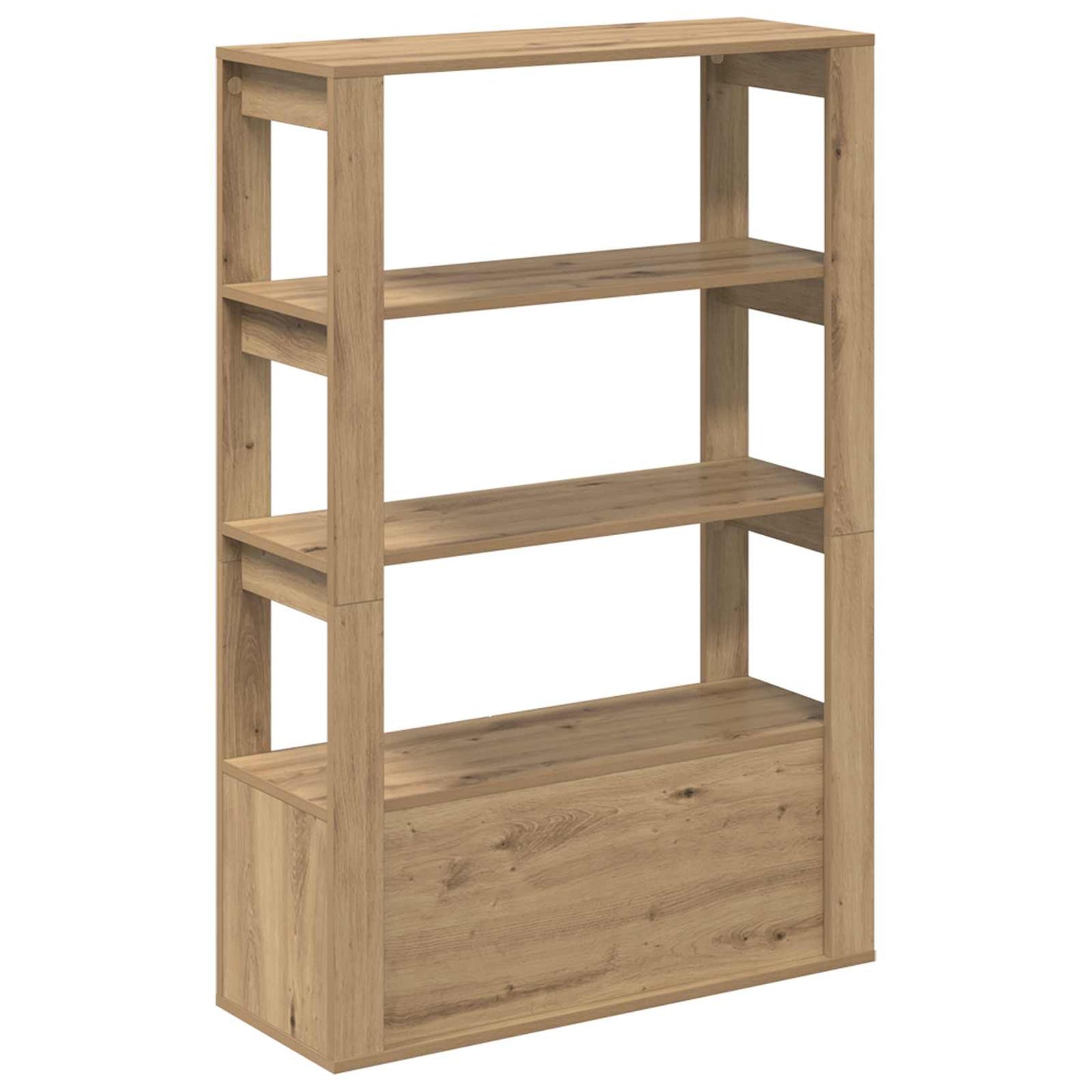 vidaXL Πλαϊνό γραφείο artisan δρυς 30 x 80 x 119.5 εκ