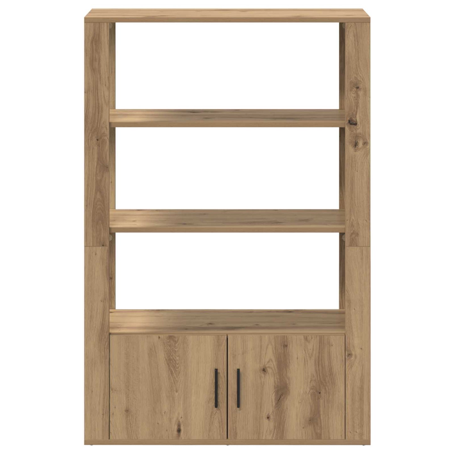 vidaXL Πλαϊνό γραφείο artisan δρυς 30 x 80 x 119.5 εκ