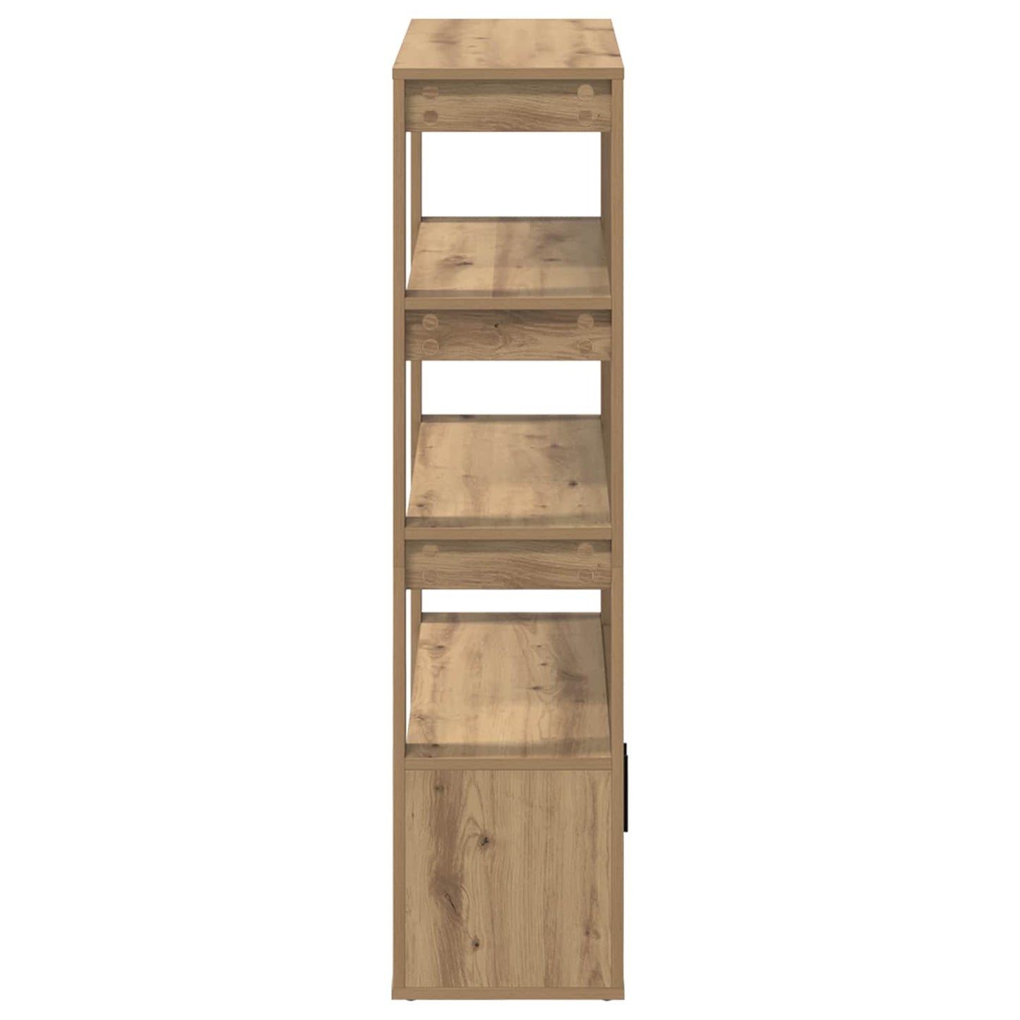vidaXL Πλαϊνό γραφείο artisan δρυς 30 x 80 x 119.5 εκ