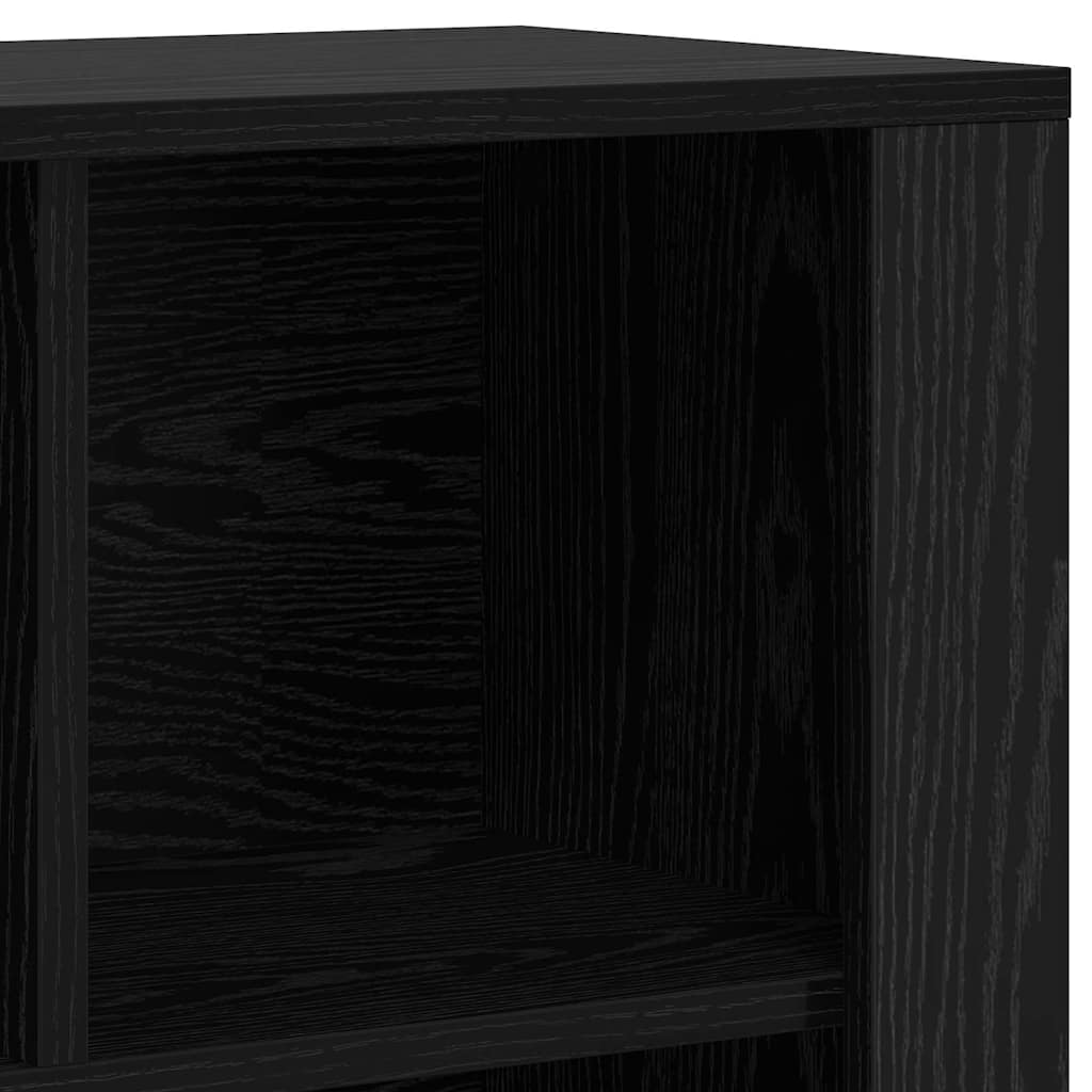 vidaXL Πλαϊνό γραφείο Μαύρη Οξυά 80 x 30 x 53 εκ. Επεξεργασμένο ξύλο