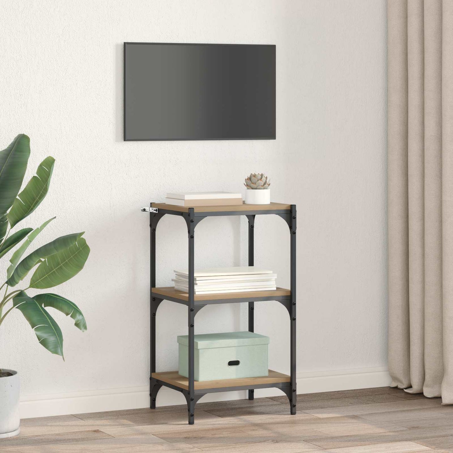 vidaXL Βιβλιοθήκη artisan δρυς 40 x 33 x 70,5 εκ.