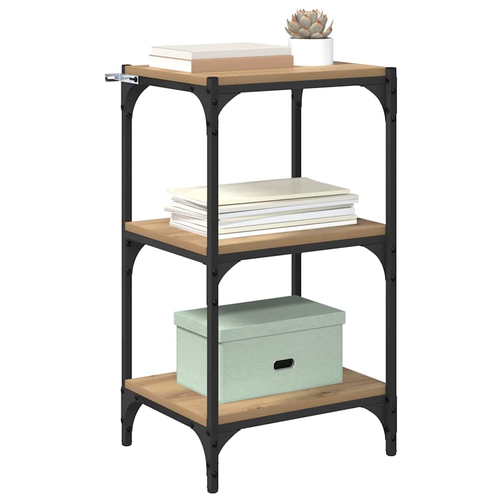 vidaXL Βιβλιοθήκη artisan δρυς 40 x 33 x 70,5 εκ.