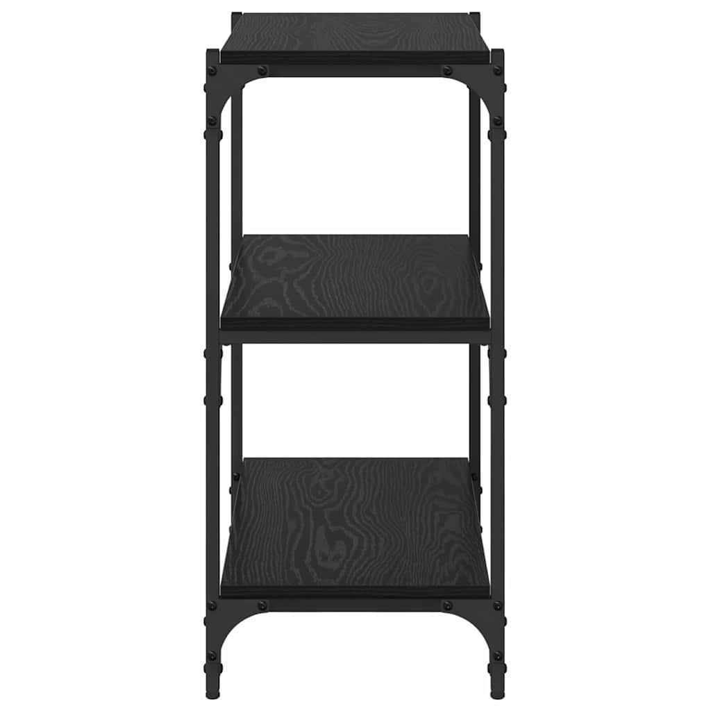 vidaXL Βιβλιοθήκη Μαύρη δρυς 60 x 33 x 70,5 εκ.