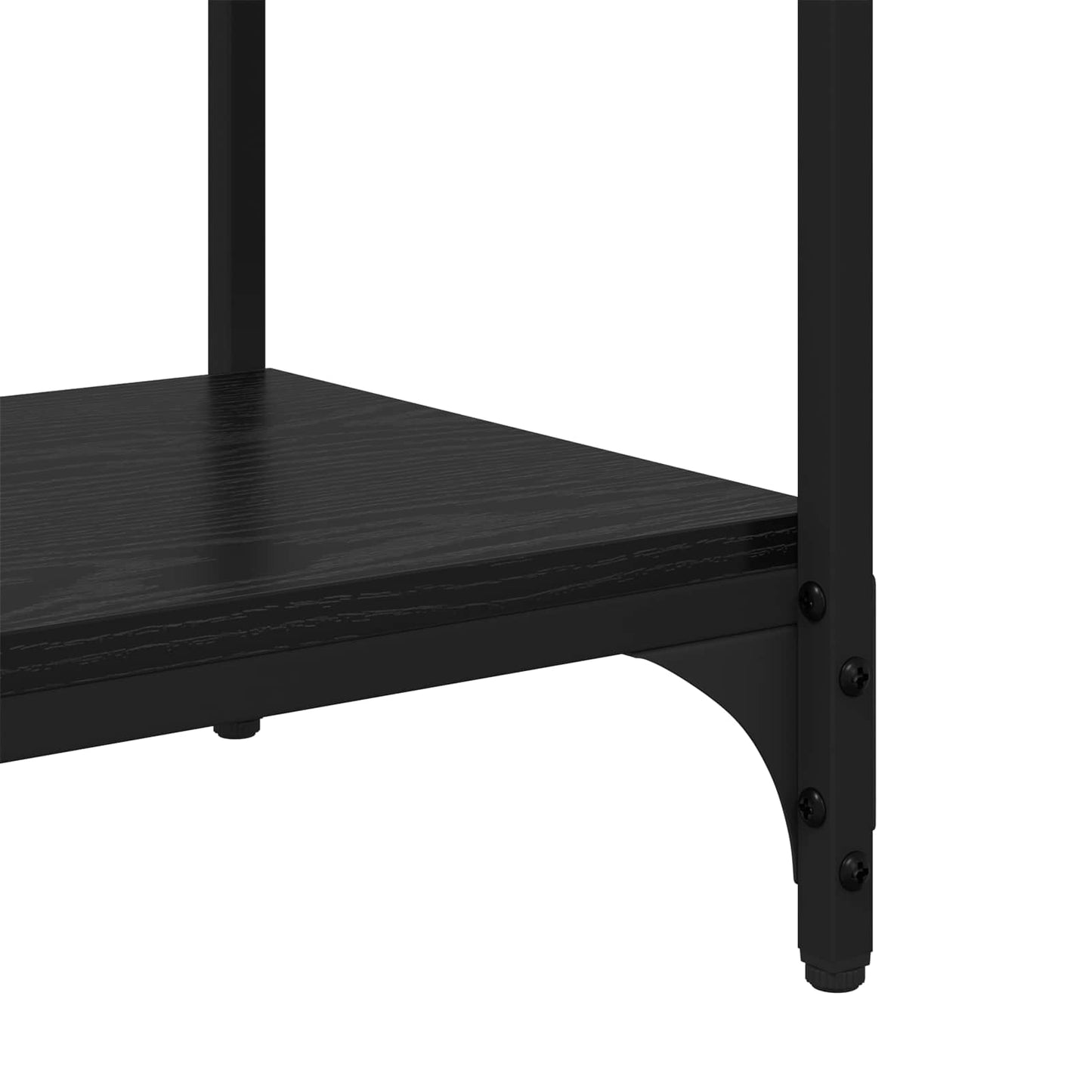 vidaXL Βιβλιοθήκη Μαύρη Οξυά 80 x 33 x 70,5 εκ.