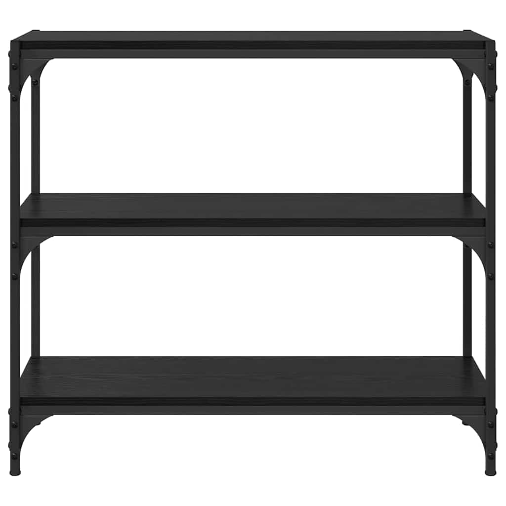 vidaXL Βιβλιοθήκη Μαύρη Οξυά 80 x 33 x 70,5 εκ.