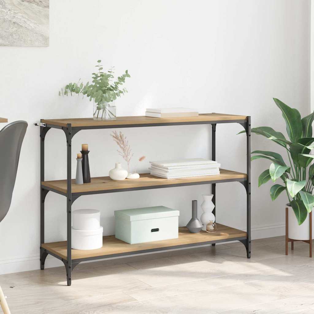 vidaXL Βιβλιοθήκη artisan δρυς 40 x 33 x 70.5 εκ. Επεξεργασμένο ξύλο