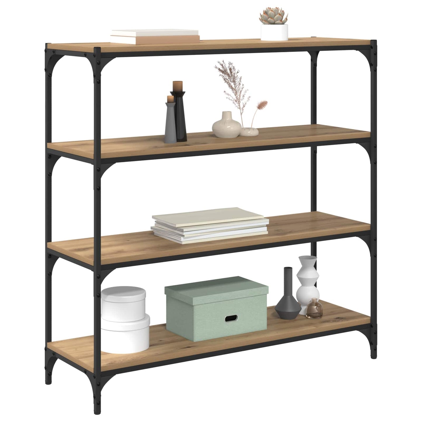 vidaXL Βιβλιοθήκη Artisan Oak 100 x 33 x 100 εκ.