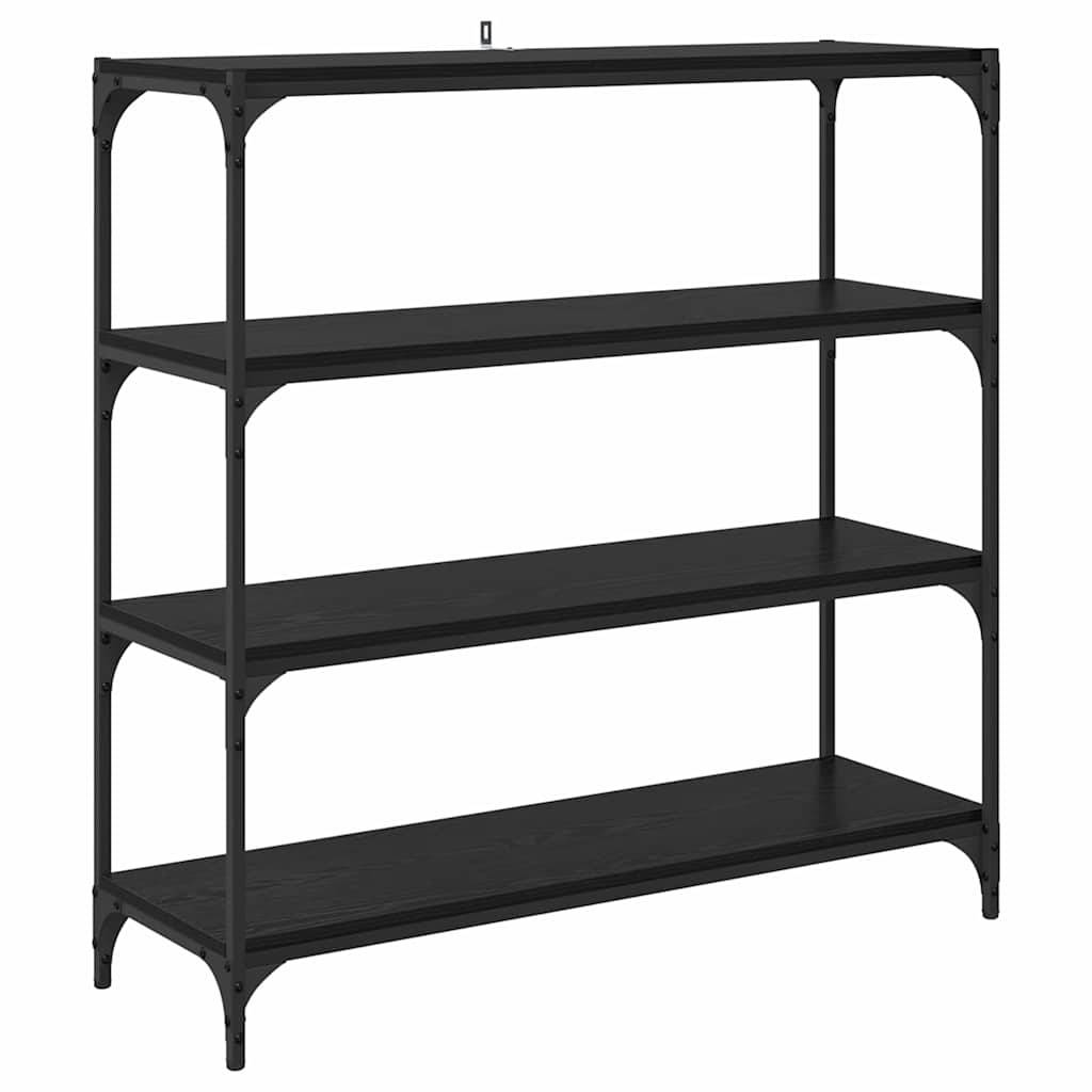 vidaXL Βιβλιοθήκη Μαύρη Οξυά 100 x 33 x 100 εκ.