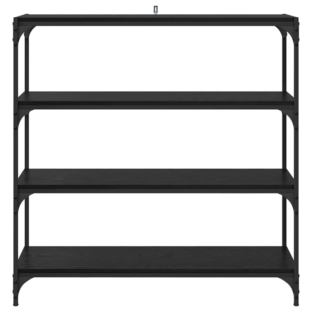 vidaXL Βιβλιοθήκη Μαύρη Οξυά 100 x 33 x 100 εκ.
