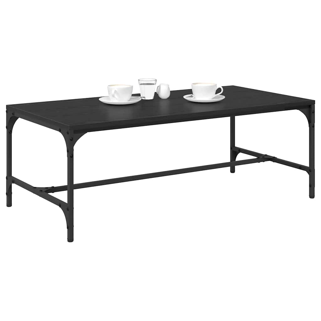 vidaXL Τραπεζάκι σαλονιού Μαύρη Οξυά 100 x 50 x 35 cm