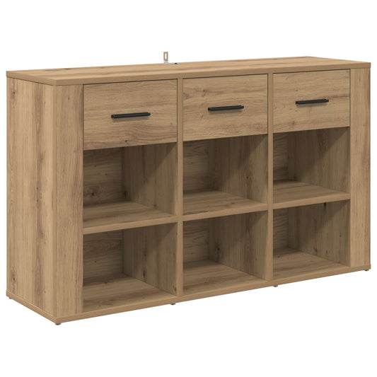 vidaXL Πλαϊνό γραφείο με συρτάρι Artisan Oak 100 x 30 x 59,5 εκ