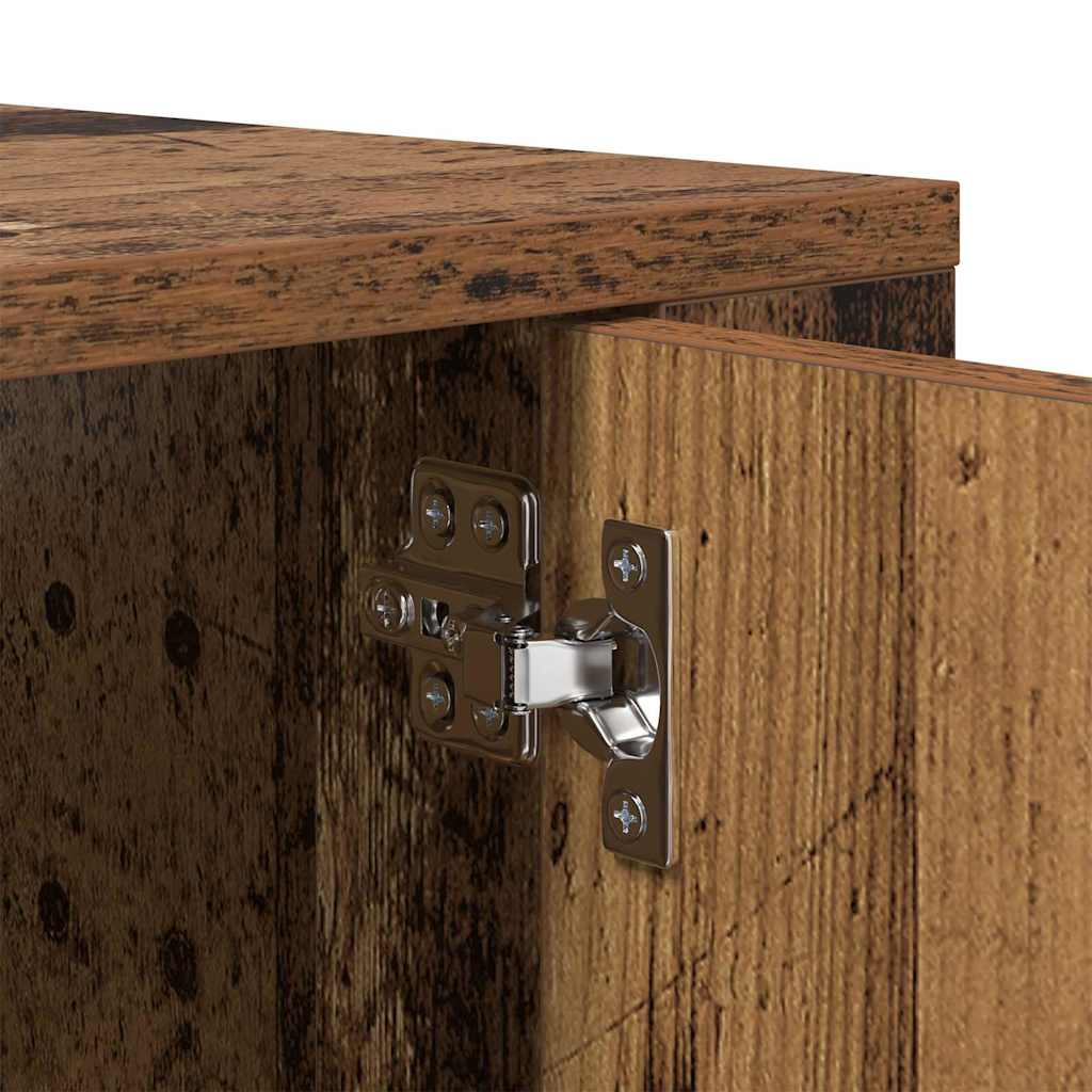 vidaXL Κρεμαστό Ντουλάπι Τηλεόρασης Παλαιό ξύλο 80 x 34.5 x 40 εκ