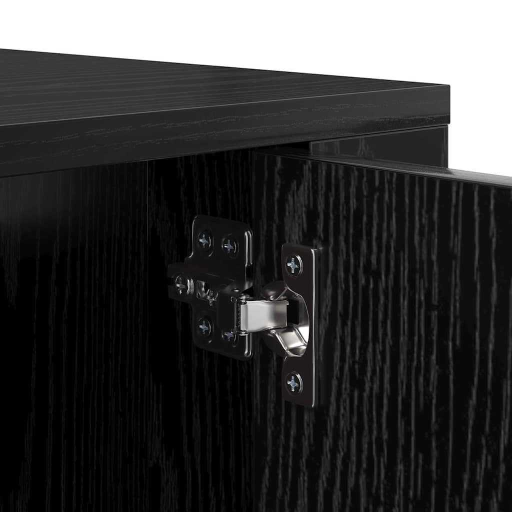 vidaXL Κρεμαστό Ντουλάπι Τηλεόρασης Μαύρη δρυς 80 x 34.5 x 40 εκ