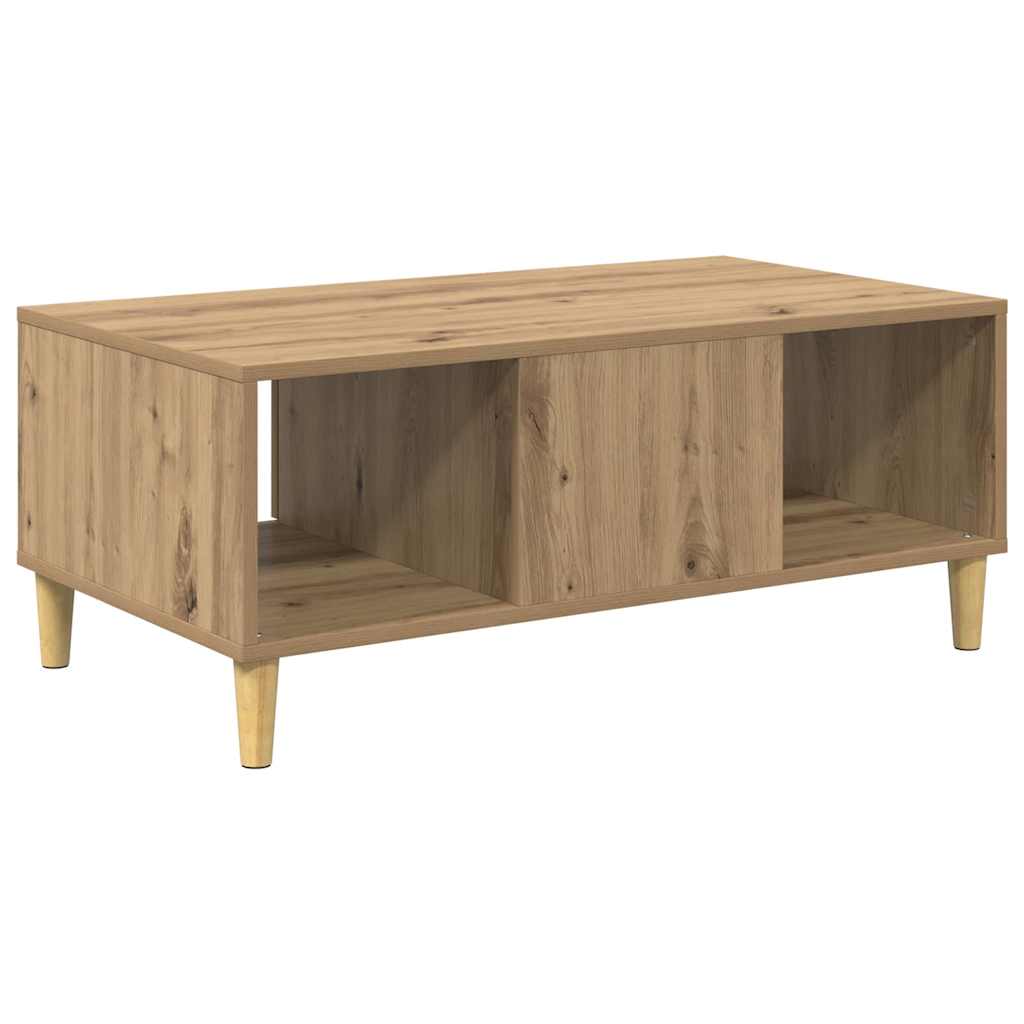 vidaXL Τραπεζάκι σαλονιού με συρτάρι Artisan Oak 90 x 50 x 26.5 εκ.