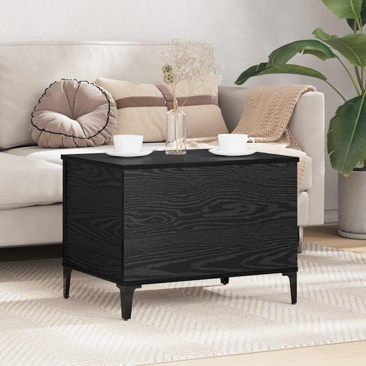 vidaXL Τραπεζάκι σαλονιού Μαύρη Οξυά 60 x 44,5 x 45 εκ