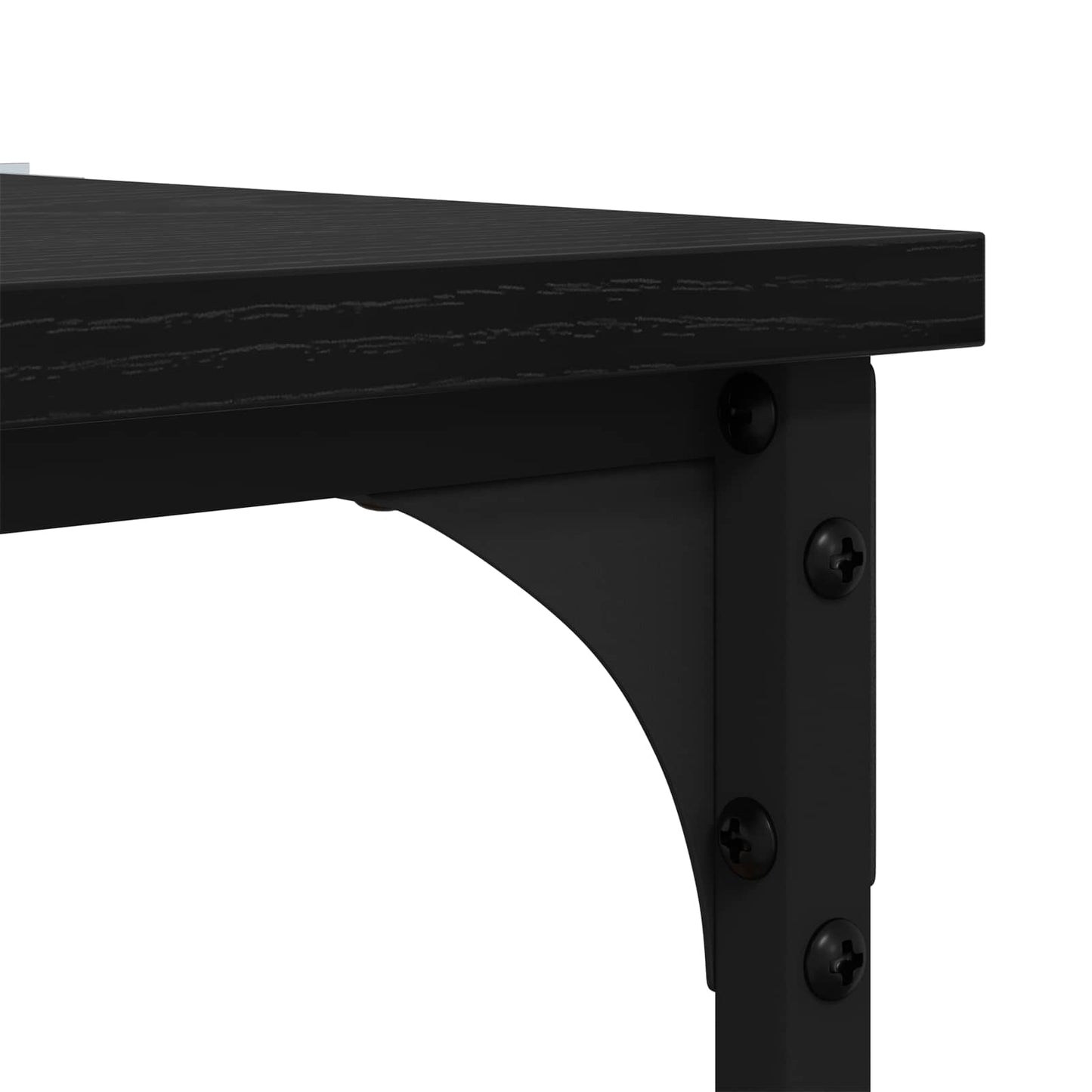 vidaXL Τραπεζάκι Πλευράς Μαύρη Οξυά 40 x 30 x 75 cm Επεξεργασμένο ξύλο