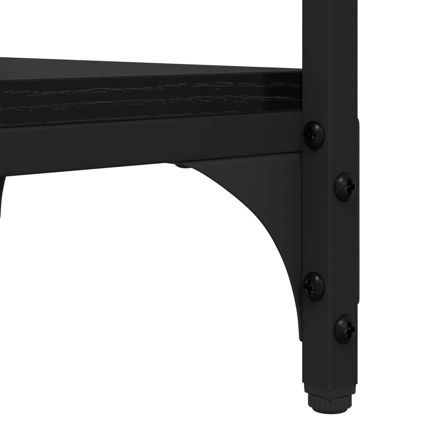vidaXL Τραπεζάκι Πλευράς Μαύρη Οξυά 40 x 30 x 75 cm Επεξεργασμένο ξύλο