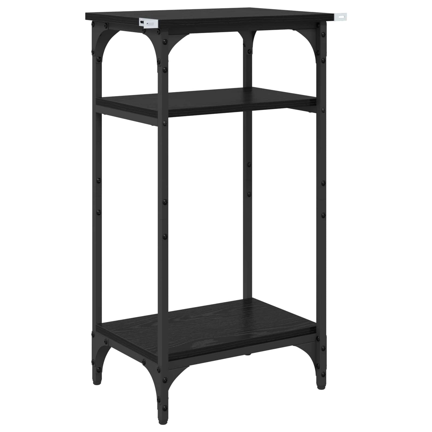 vidaXL Τραπεζάκι Πλευράς Μαύρη Οξυά 40 x 30 x 75 cm Επεξεργασμένο ξύλο