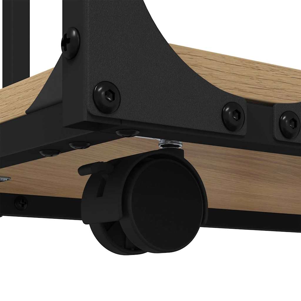 vidaXL Τραπεζάκι Πλευράς με ράφι Artisan Oak 50 x 35 x 55.5 εκ.