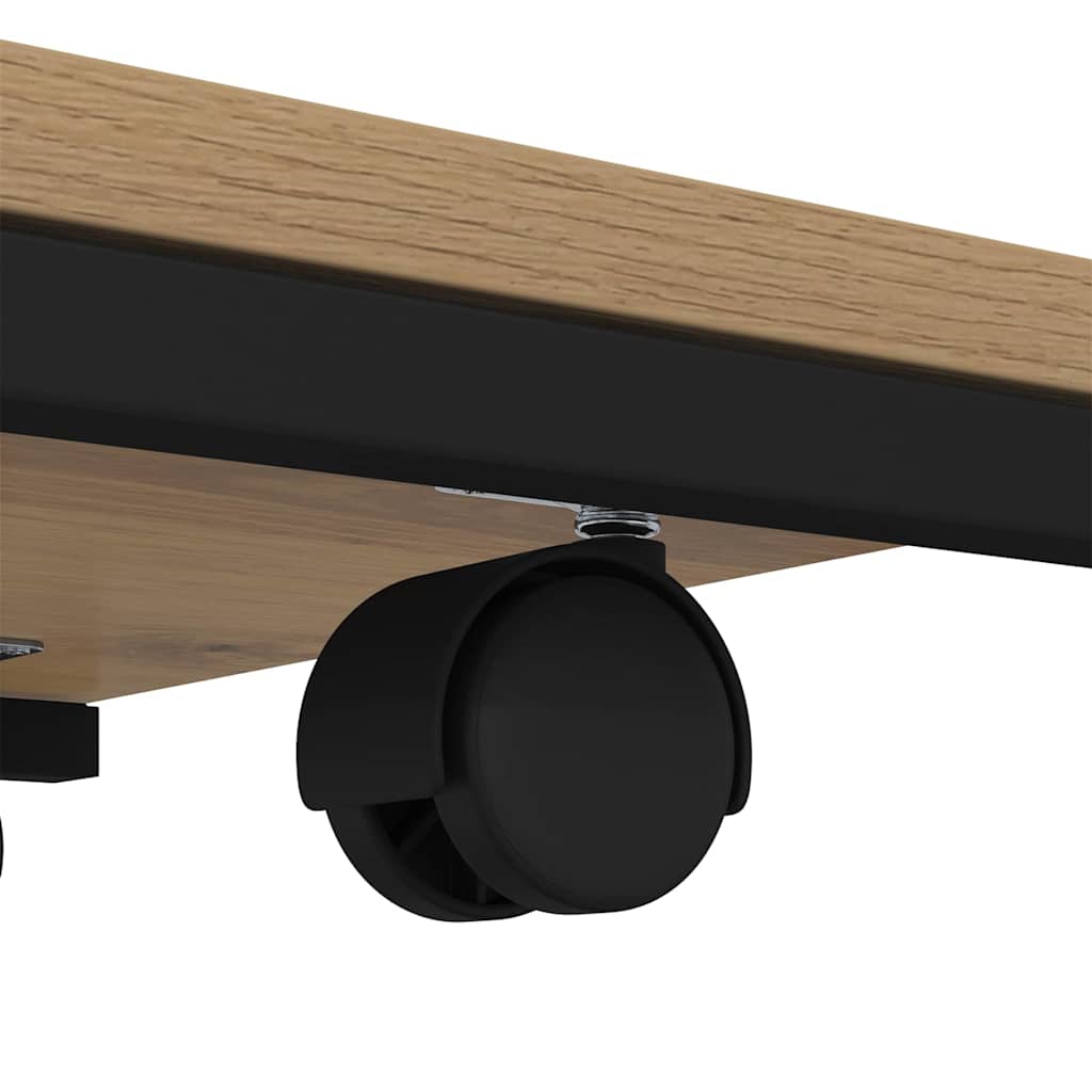vidaXL Τραπεζάκι Πλευράς με ράφι Artisan Oak 50 x 35 x 55.5 εκ.
