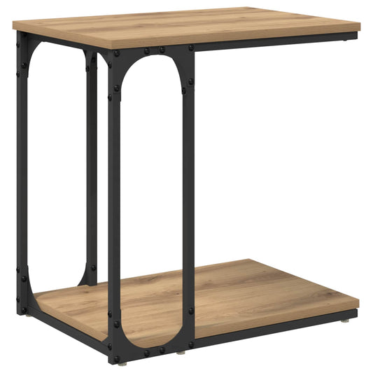 vidaXL Τραπεζάκι Πλευράς με ράφι Artisan Oak 50 x 35 x 52 cm