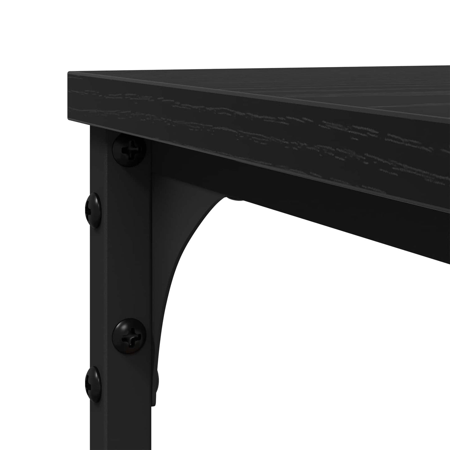 vidaXL Τραπεζάκι Πλευράς Μαύρη Οξυά 50 x 35 x 52 cm Επεξεργασμένο ξύλο
