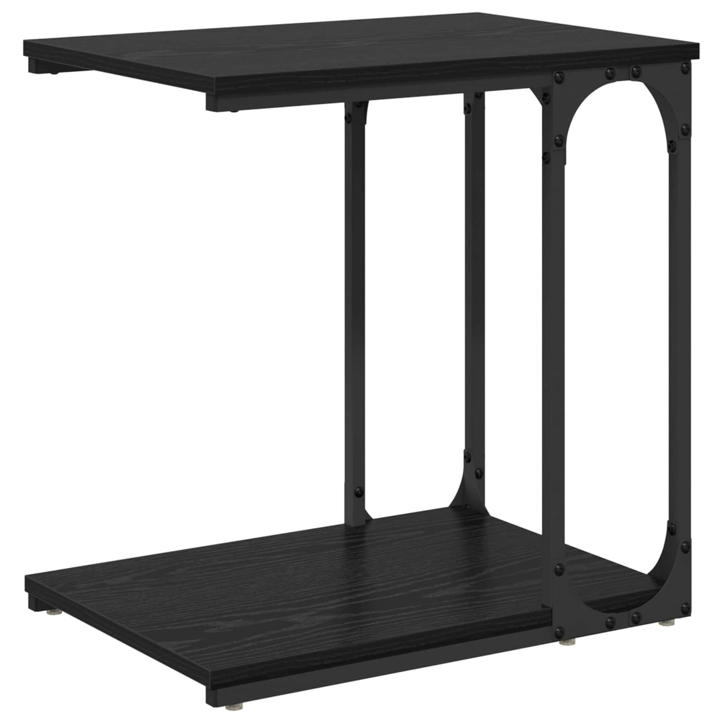 vidaXL Τραπεζάκι Πλευράς Μαύρη Οξυά 50 x 35 x 52 cm Επεξεργασμένο ξύλο