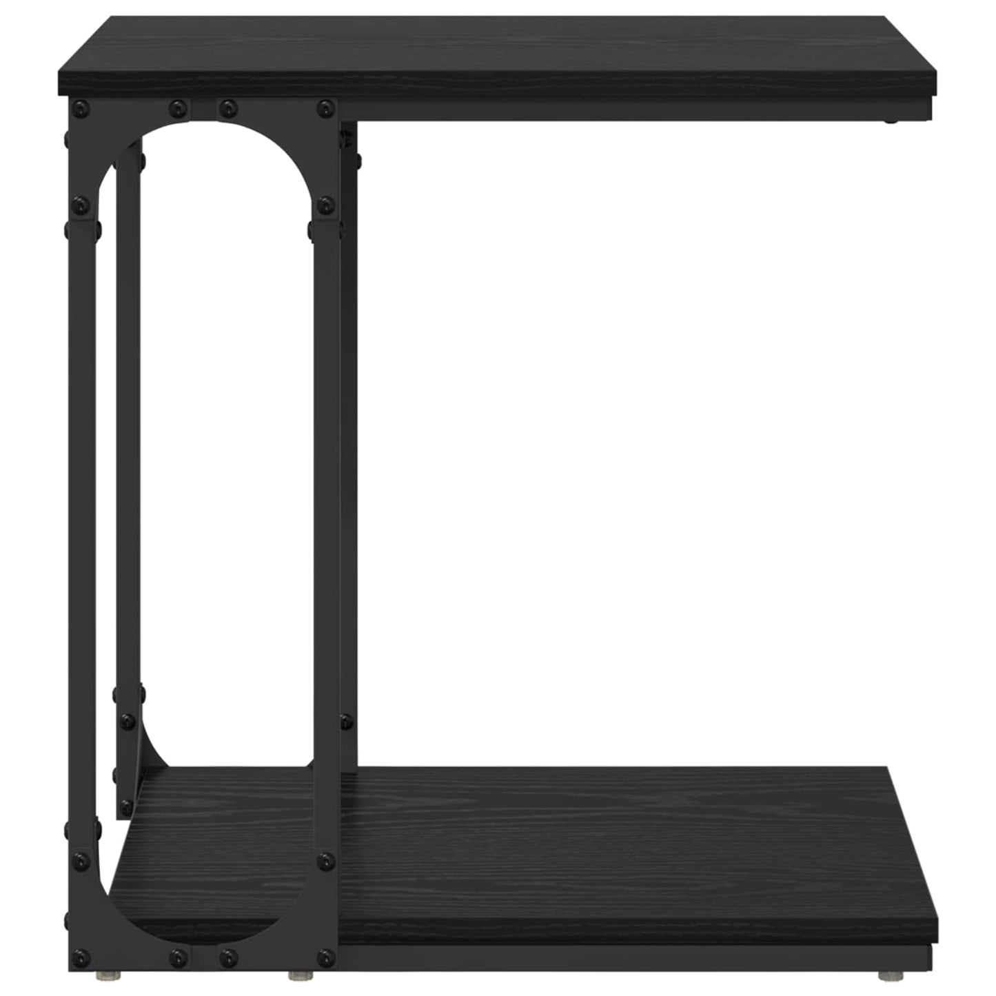 vidaXL Τραπεζάκι Πλευράς Μαύρη Οξυά 50 x 35 x 52 cm Επεξεργασμένο ξύλο