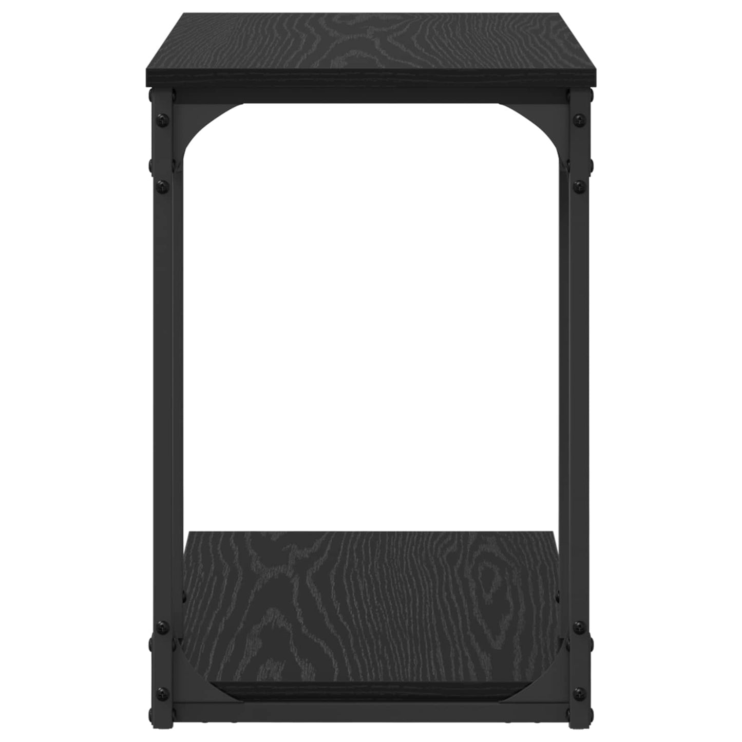 vidaXL Τραπεζάκι Πλευράς Μαύρη Οξυά 50 x 35 x 52 cm Επεξεργασμένο ξύλο