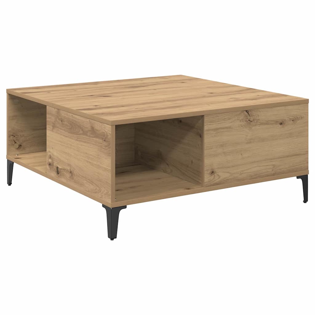 vidaXL Τραπεζάκι σαλονιού Artisan Oak 80 x 80 x 36,5 εκ