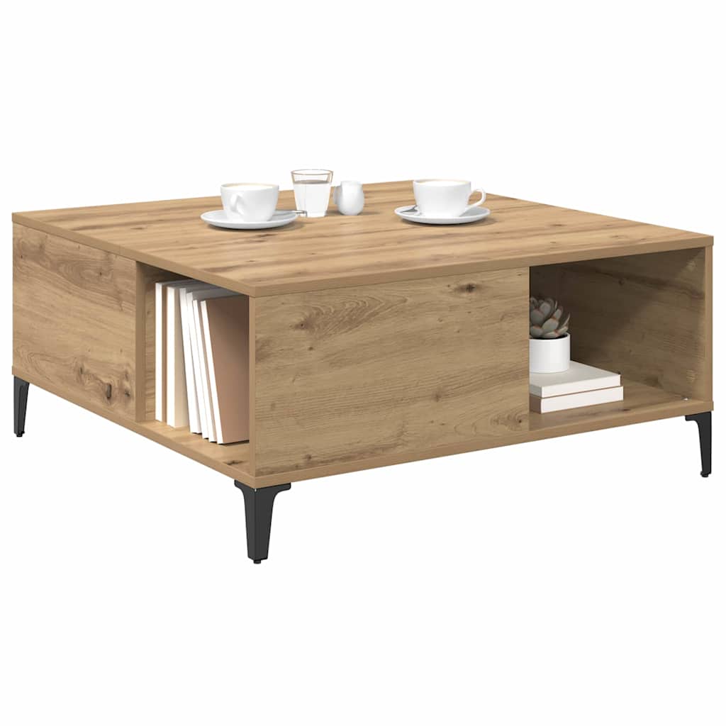 vidaXL Τραπεζάκι σαλονιού Artisan Oak 80 x 80 x 36,5 εκ