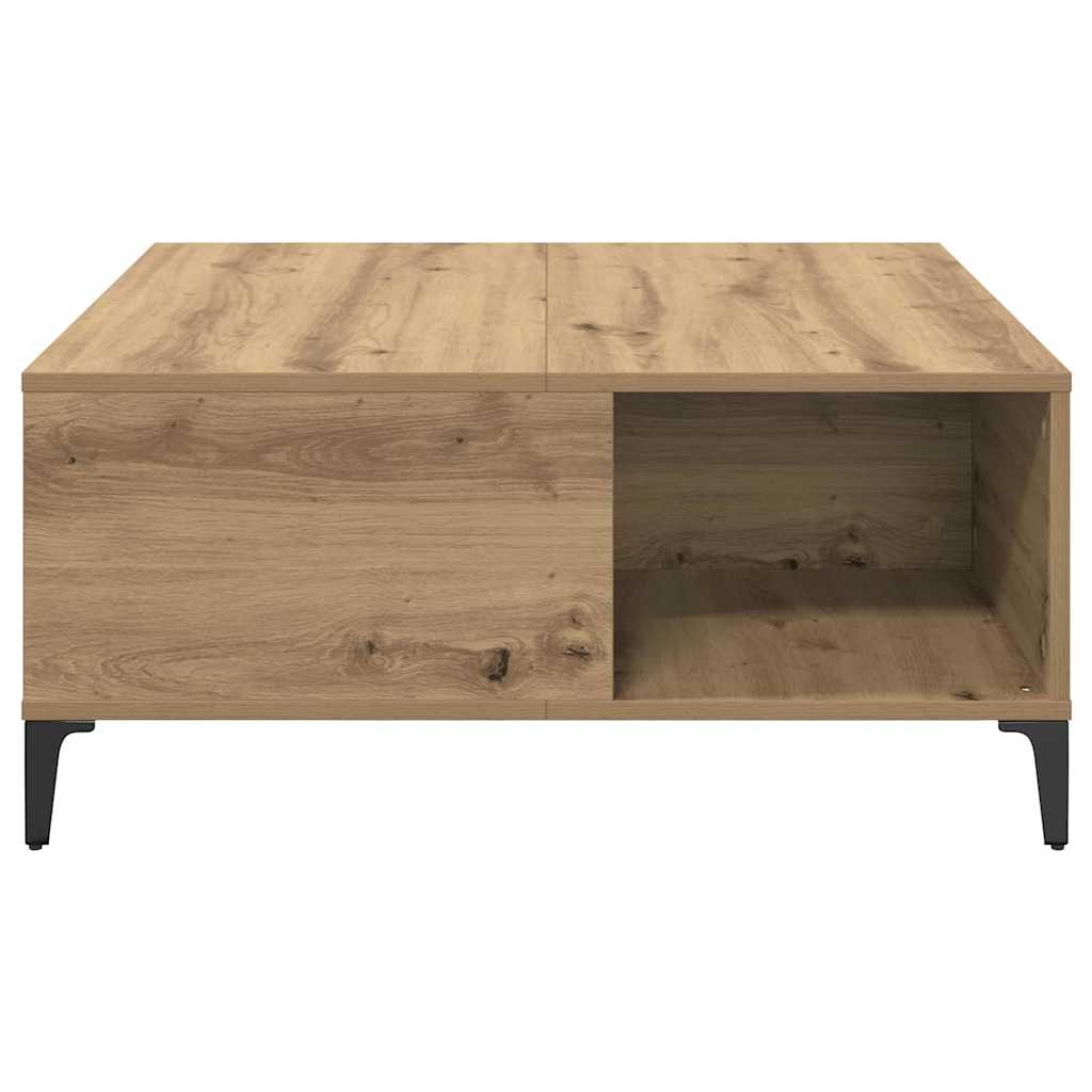 vidaXL Τραπεζάκι σαλονιού Artisan Oak 80 x 80 x 36,5 εκ