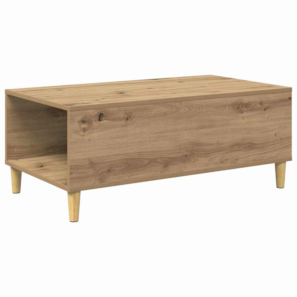 vidaXL Τραπεζάκι σαλονιού με συρτάρι Artisan Oak 90 x 50 x 35 cm