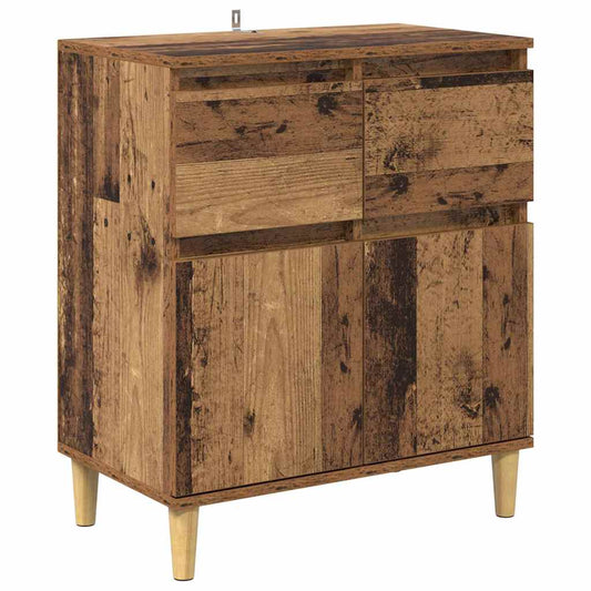 vidaXL Πλαϊνό γραφείο Παλιό Ξύλο 60 x 35 x 70 cm Επεξεργασμένο ξύλο