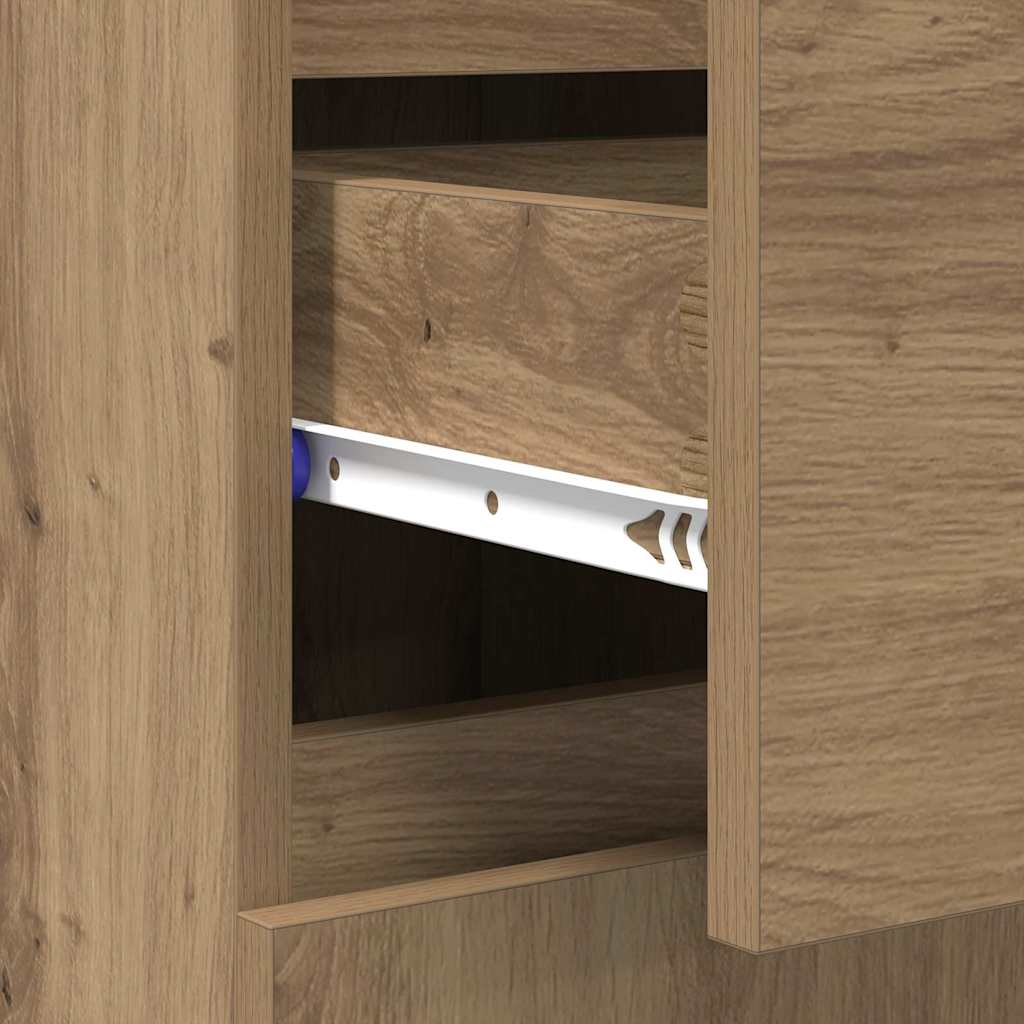 vidaXL Πλαϊνό γραφείο Artisan Oak 60 x 35 x 70 cm Επεξεργασμένο ξύλο