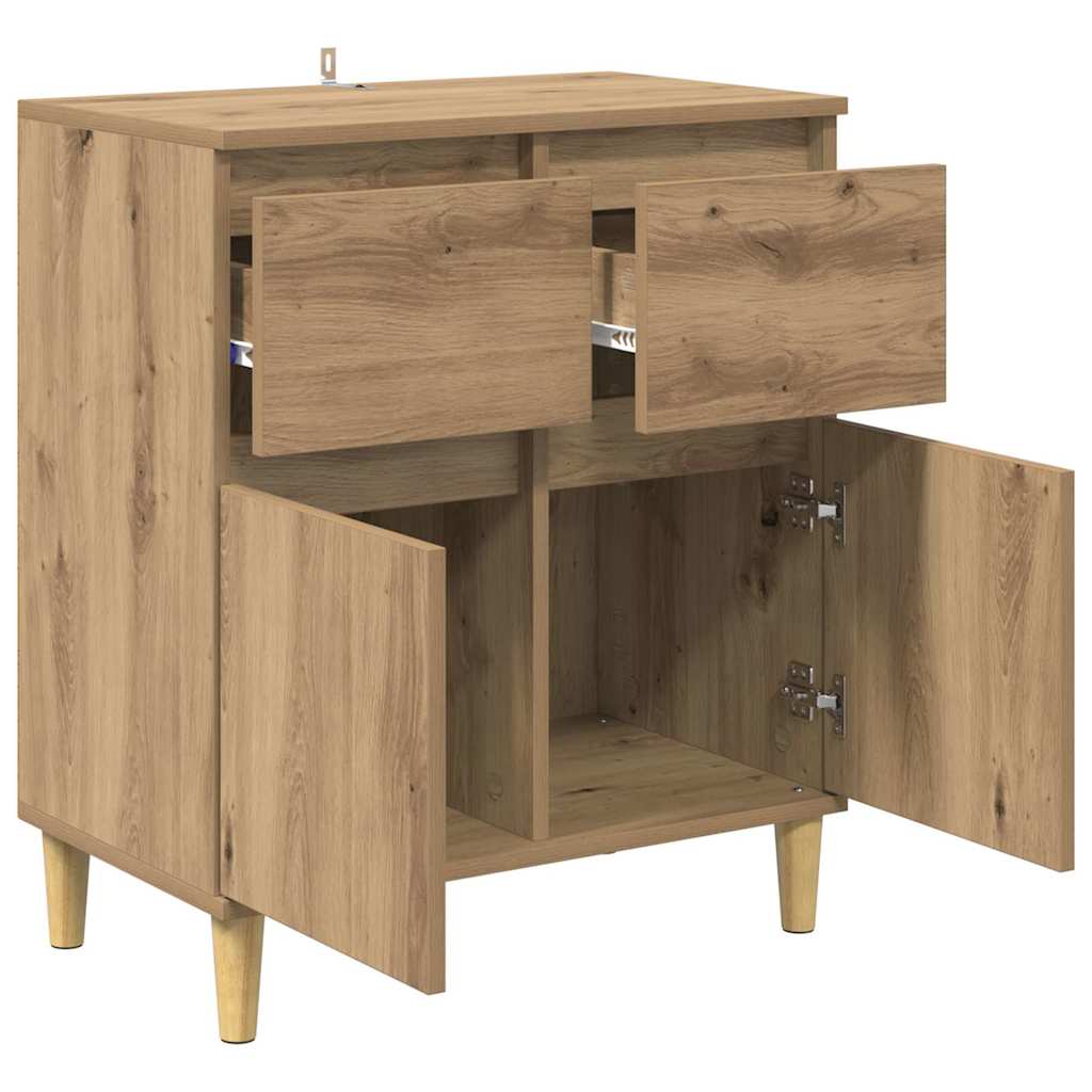 vidaXL Πλαϊνό γραφείο Artisan Oak 60 x 35 x 70 cm Επεξεργασμένο ξύλο