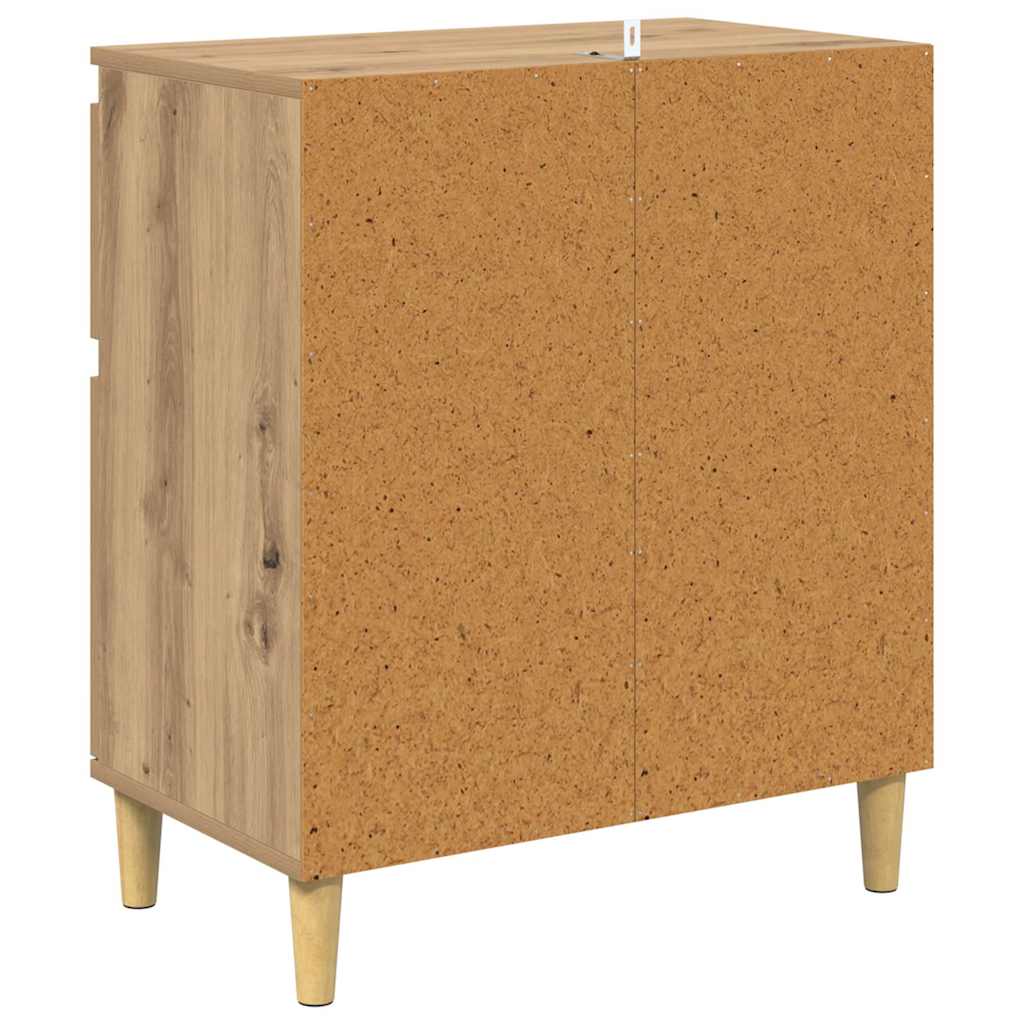 vidaXL Πλαϊνό γραφείο Artisan Oak 60 x 35 x 70 cm Επεξεργασμένο ξύλο