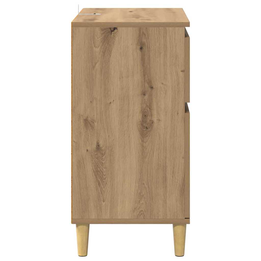 vidaXL Πλαϊνό γραφείο Artisan Oak 60 x 35 x 70 cm Επεξεργασμένο ξύλο
