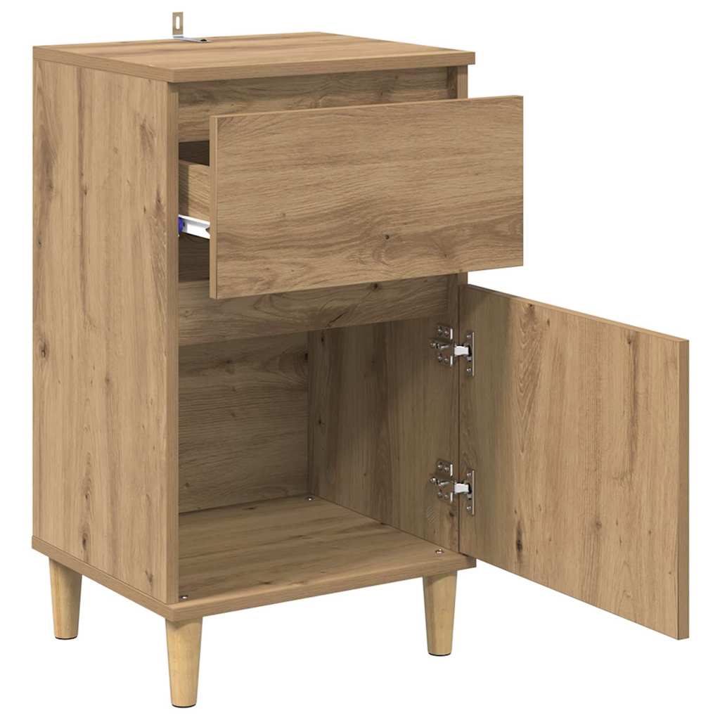 vidaXL Κομοδίνο Artisan Oak 40 x 35 x 70 εκ. Επεξεργασμένο ξύλο