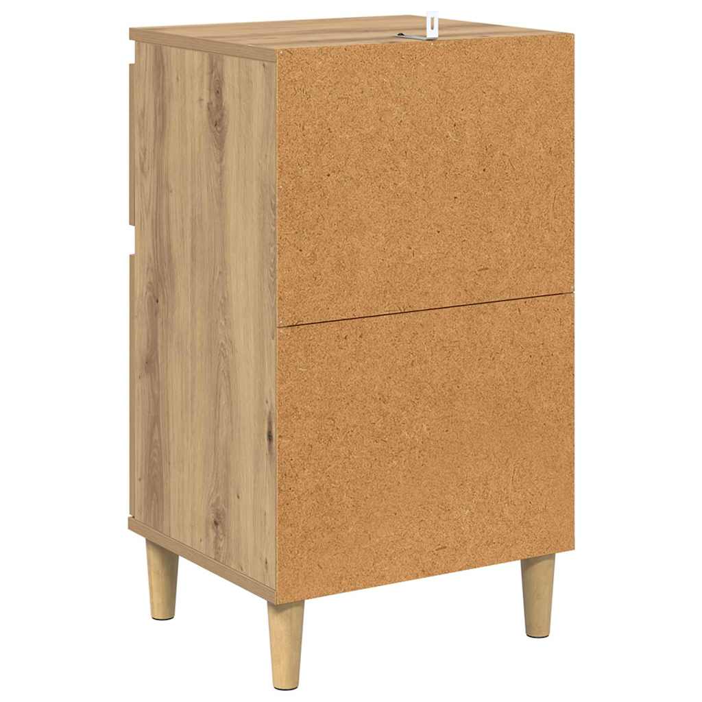 vidaXL Κομοδίνο Artisan Oak 40 x 35 x 70 εκ. Επεξεργασμένο ξύλο
