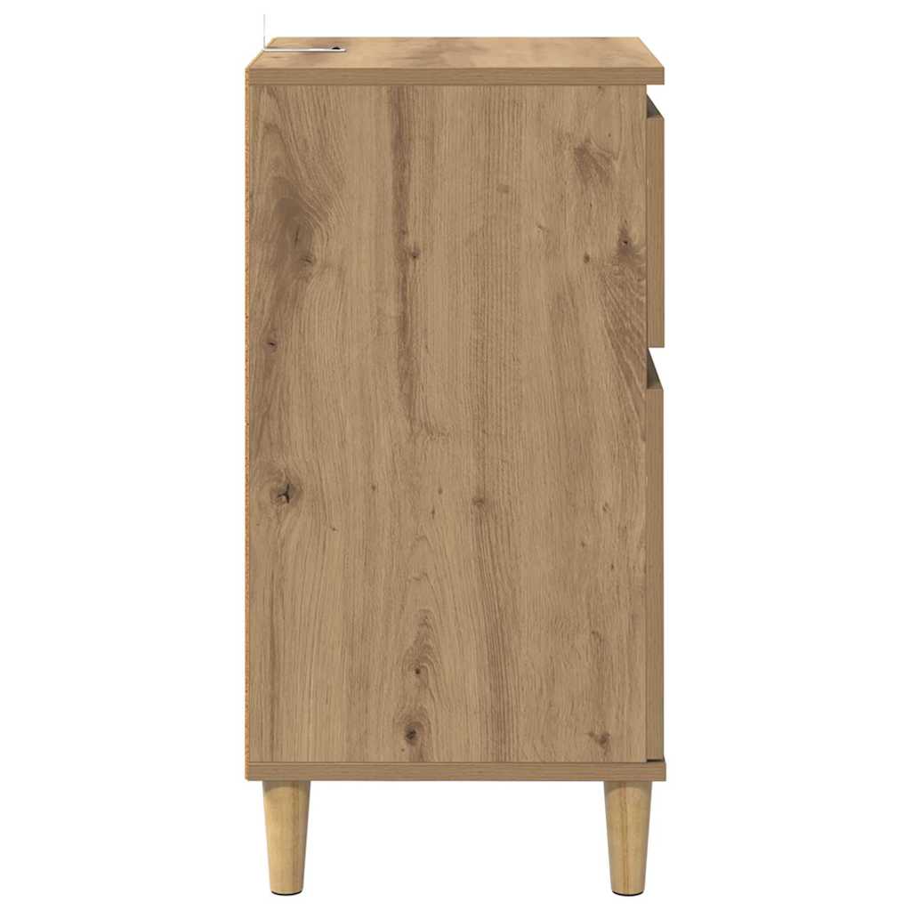 vidaXL Κομοδίνο Artisan Oak 40 x 35 x 70 εκ. Επεξεργασμένο ξύλο