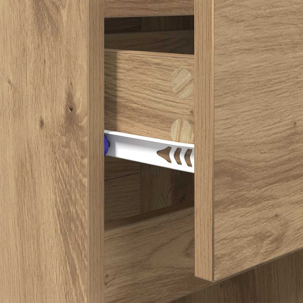 vidaXL Κομοδίνο 2 pcs Artisan Oak 40 x 35 x 70 εκ. Επεξεργασμένο ξύλο