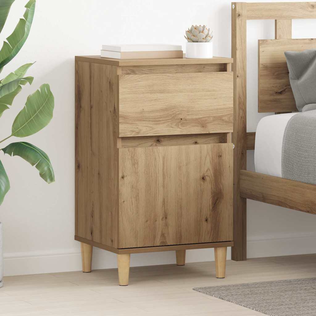 vidaXL Κομοδίνο 2 pcs Artisan Oak 40 x 35 x 70 εκ. Επεξεργασμένο ξύλο