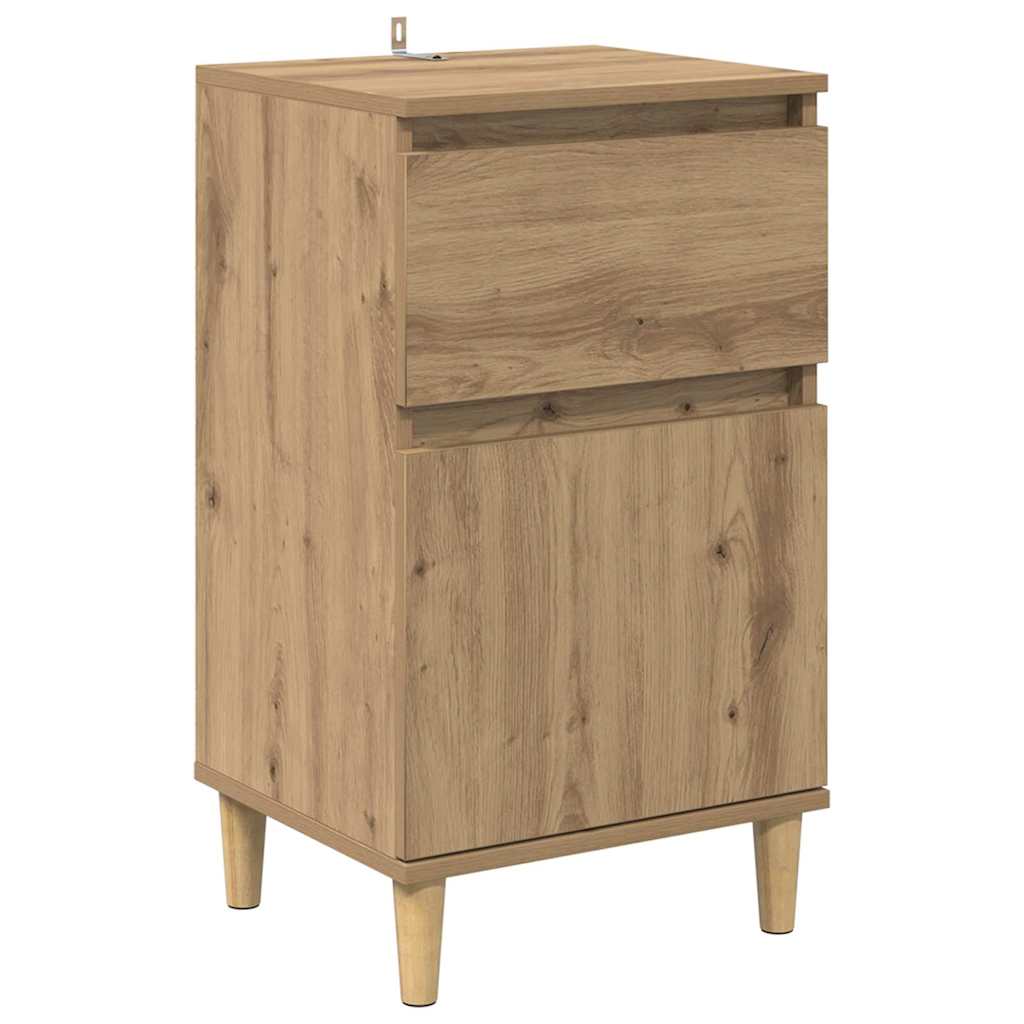 vidaXL Κομοδίνο 2 pcs Artisan Oak 40 x 35 x 70 εκ. Επεξεργασμένο ξύλο