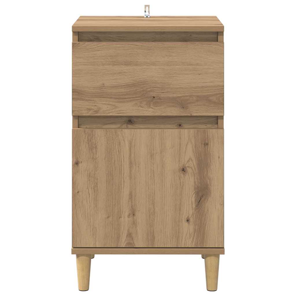 vidaXL Κομοδίνο 2 pcs Artisan Oak 40 x 35 x 70 εκ. Επεξεργασμένο ξύλο