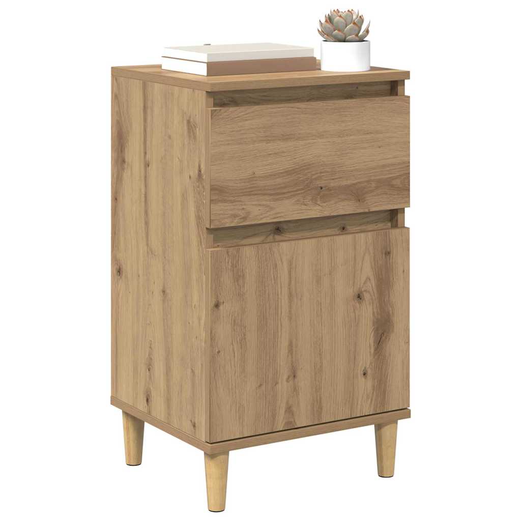 vidaXL Κομοδίνο 2 pcs Artisan Oak 40 x 35 x 70 εκ. Επεξεργασμένο ξύλο