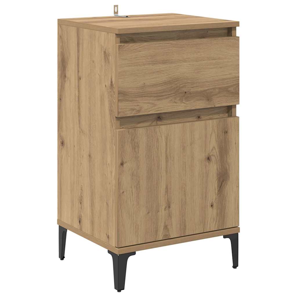 vidaXL Κομοδίνο Artisan Oak 40 x 35 x 70 εκ. Επεξεργασμένο ξύλο
