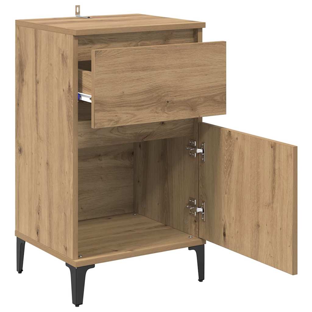 vidaXL Κομοδίνο Artisan Oak 40 x 35 x 70 εκ. Επεξεργασμένο ξύλο